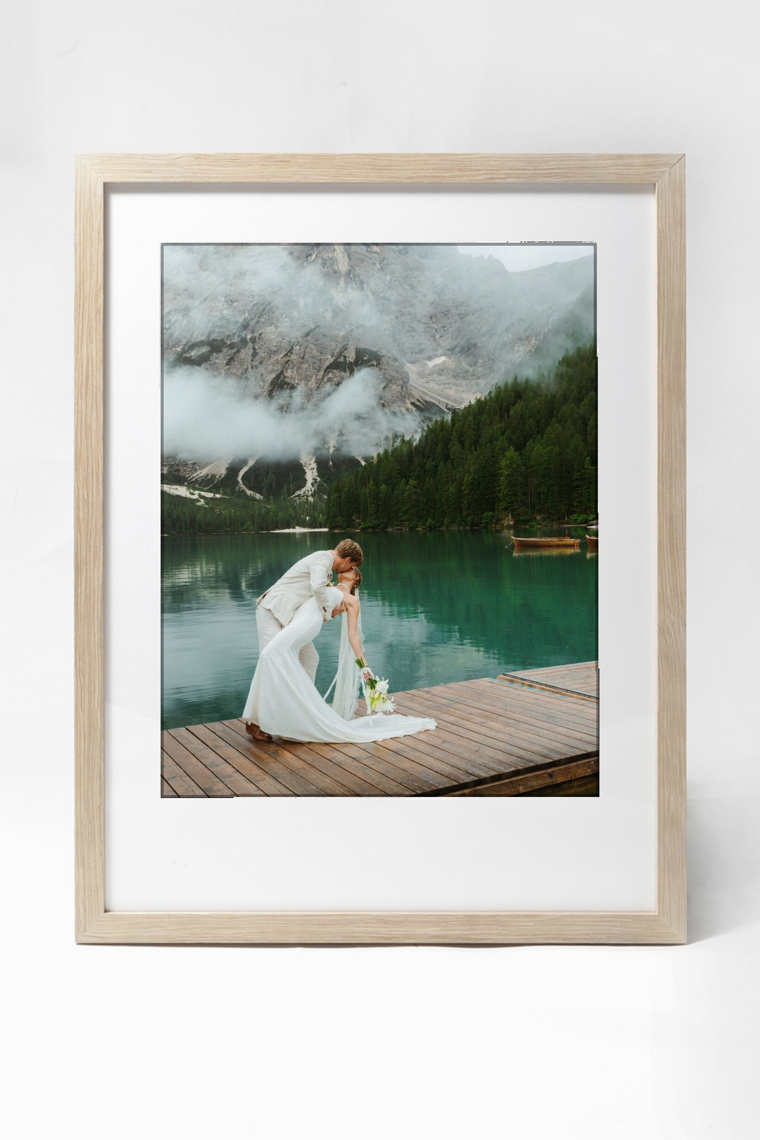 Fine-art framed wedding print
